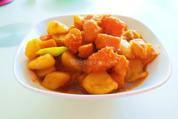 张家口特色菜 土豆熬金瓜的做法图解14