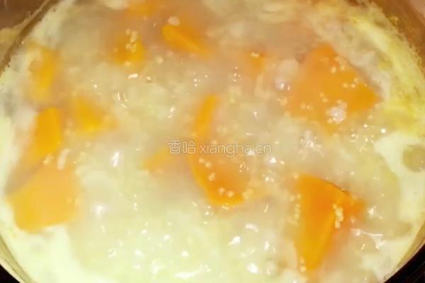 南瓜小米粥的做法图解5