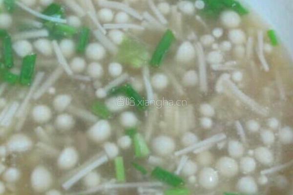 金针菇肉丝汤的做法图解9