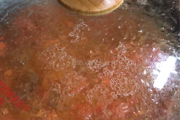 番茄肉酱汤面的做法图解11