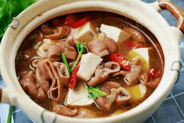 砂锅大肠炖豆腐的做法图解10