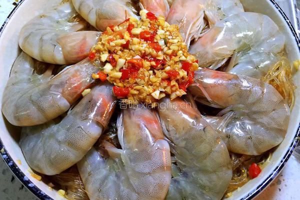 蒜蓉粉丝蒸虾的做法图解22