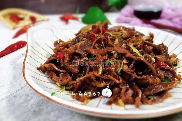 孜然炒鸡胗的做法图解16