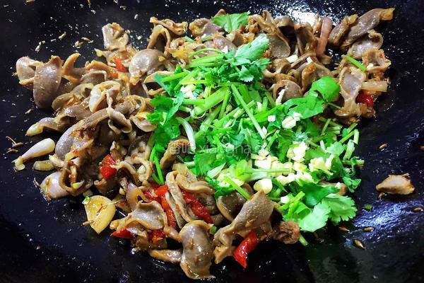 孜然炒鸡胗的做法图解14