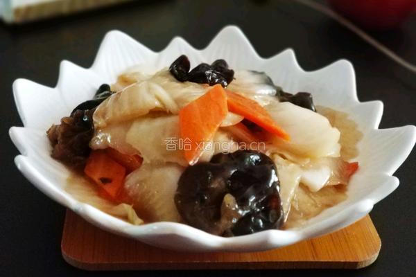 醋溜白菜片的做法图解8
