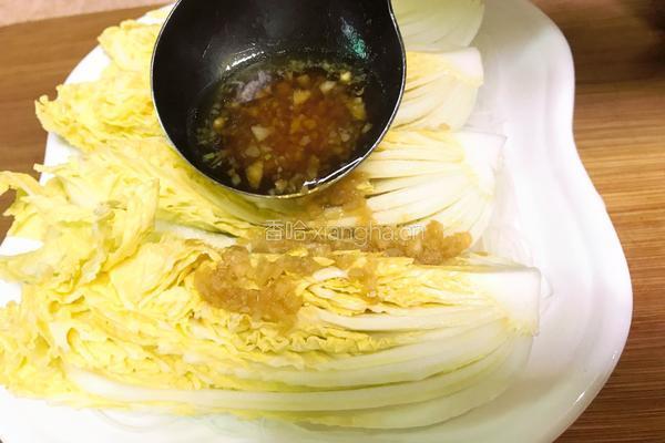 粤式-蒜蓉粉丝蒸娃娃菜的做法图解11