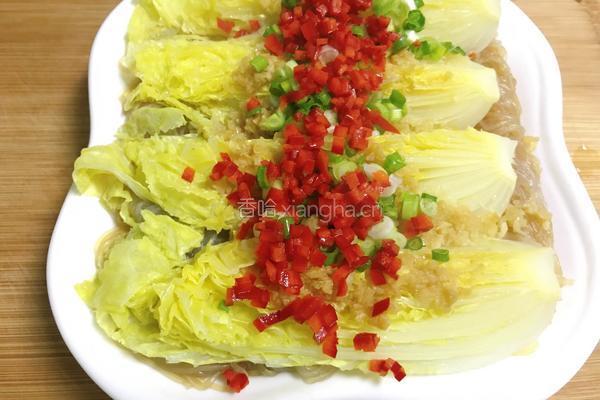 粤式-蒜蓉粉丝蒸娃娃菜的做法图解14