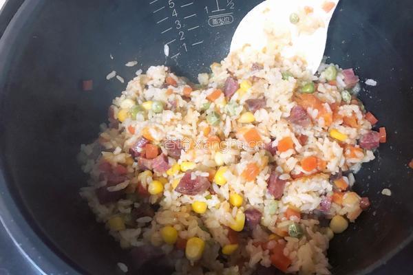川式-蕃茄腊肠焖饭的做法图解6