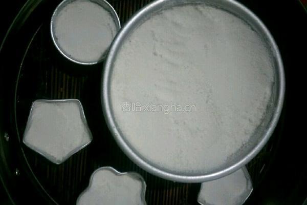 青花瓷米粉蒸糕的做法图解8