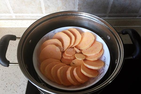红薯糯米饼的做法图解2