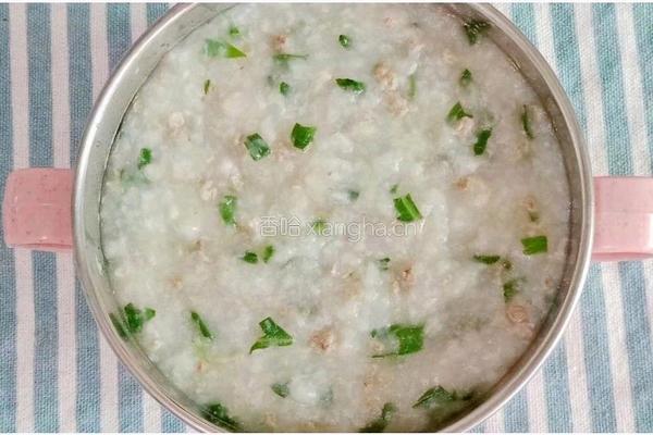 猪肝青菜粥 (宝宝辅食）的做法图解10