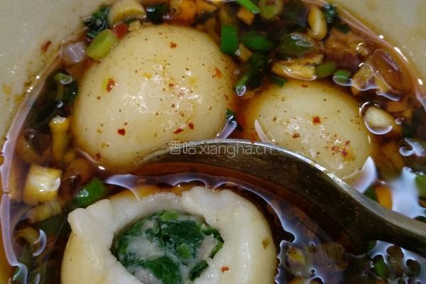 荠菜肉汤圆的做法图解8