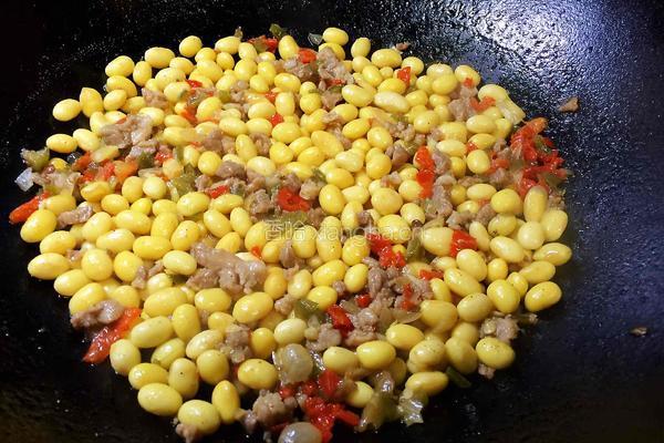 肉末炒黄豆的做法图解13