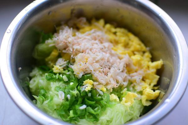 角瓜鸡蛋水饺的做法图解2