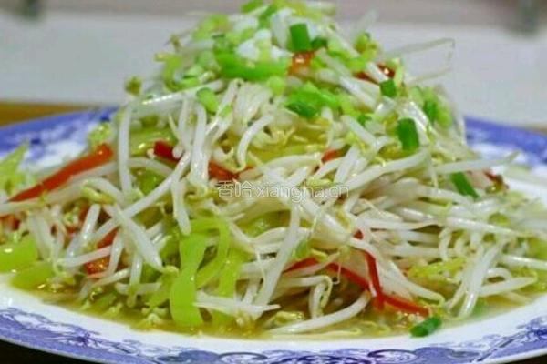 爆炒辣豆芽的做法图解4