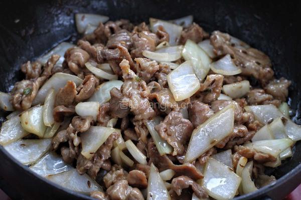 孜然洋葱炒肉片的做法图解9