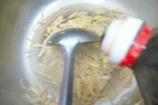 萝卜炝锅面条的做法图解5