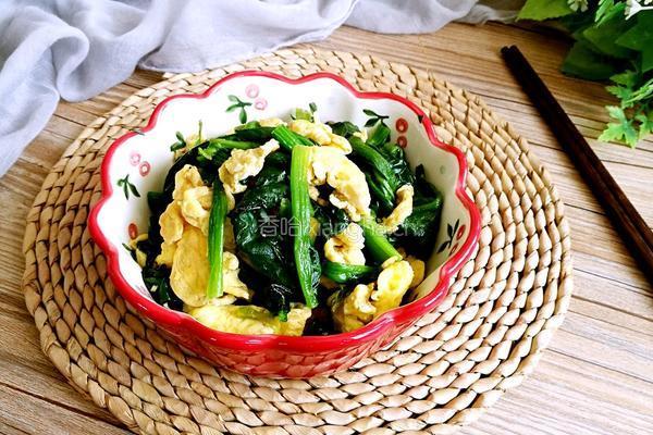 菠菜炒鸡蛋的做法图解12