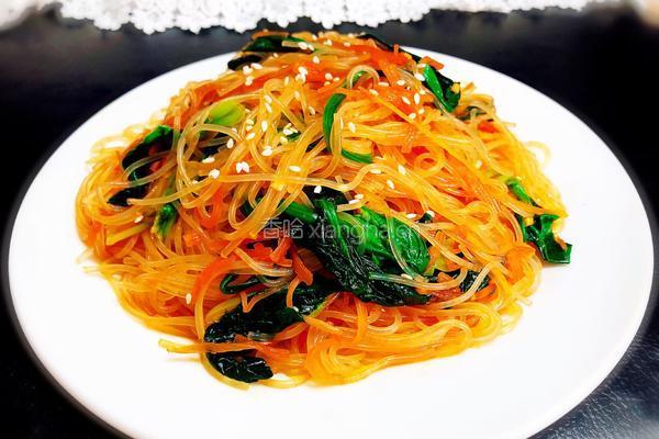 凉拌菠菜粉丝