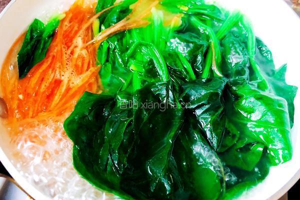凉拌菠菜粉丝的做法图解8