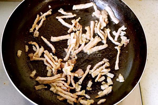 蒜苔炒肉的做法图解4