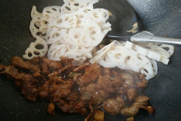 莲藕炒肉的做法图解5