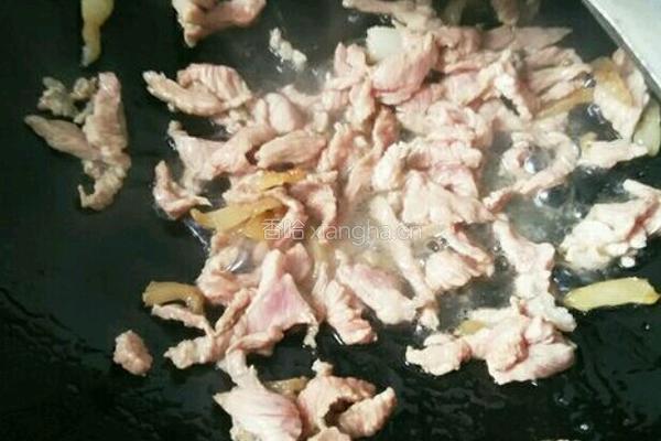 肉丝面条的做法图解2
