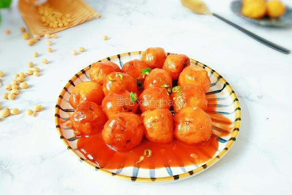 糖醋豆腐丸子的做法图解13