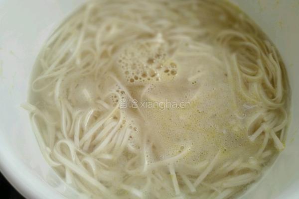 白菜素面的做法图解4