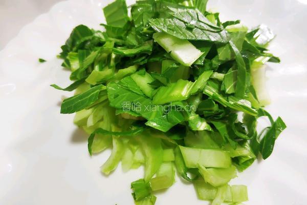 腊肠菜炒饭的做法图解4