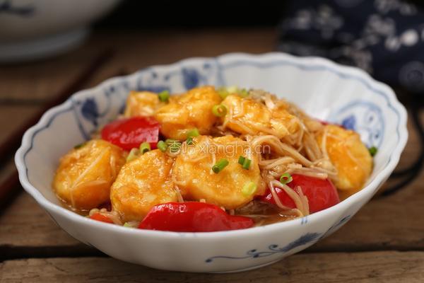 金针菇烧日本豆腐的做法图解13
