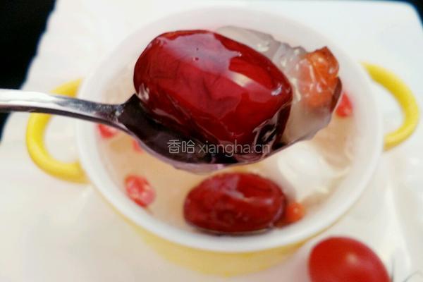 红枣枸杞银耳羹的做法图解8