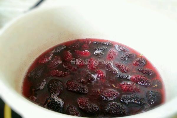 黑桑椹果汁的做法图解5