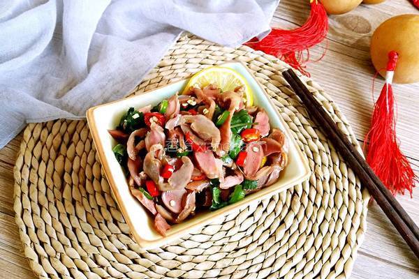 酸辣鸡胗的做法图解8