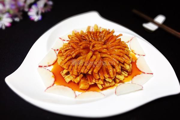 糖醋菊花豆腐的做法图解15