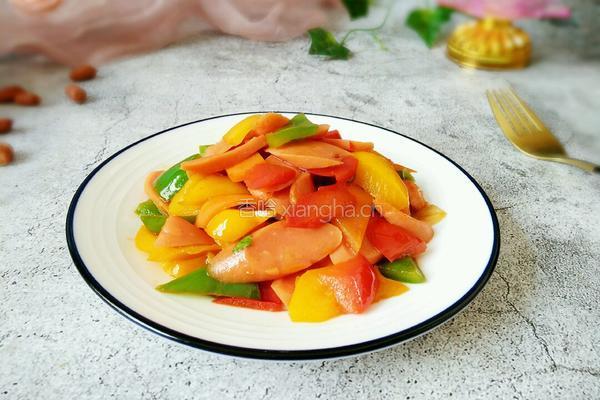 彩椒炒火腿