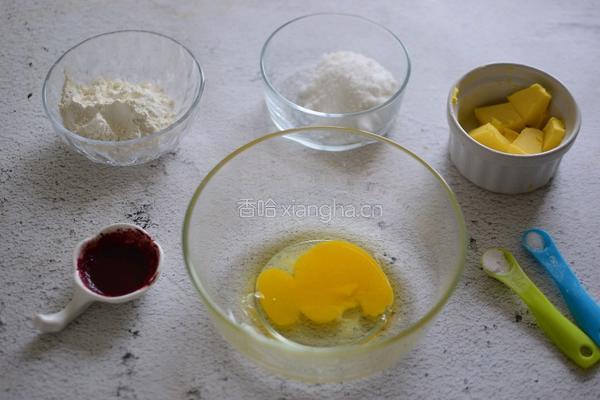 红丝绒玛德琳蛋糕（新年甜品）的做法图解1