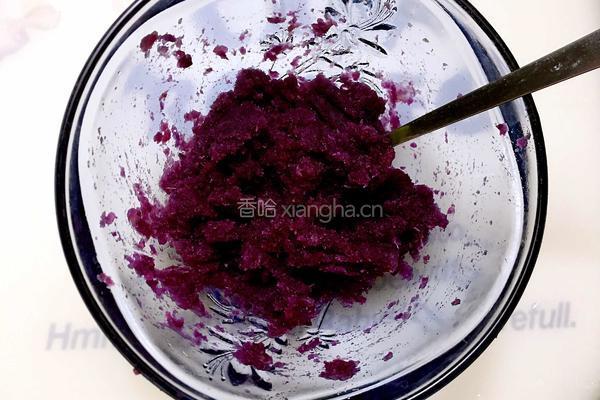 紫薯饼的做法图解2