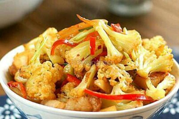 干煸菜花的做法图解3