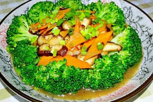 香菇爆炒西蓝花的做法图解11