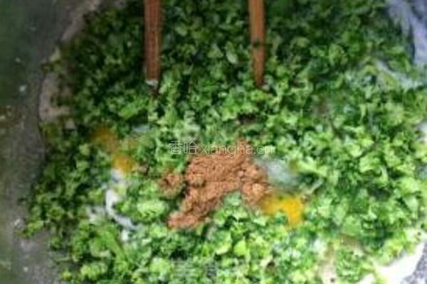 西蓝花饼的做法图解2