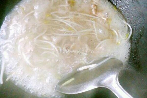 豆芽肉丝汤的做法图解9