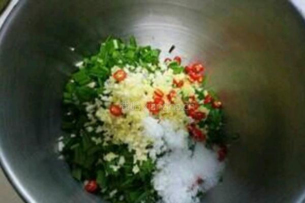 腌制韭菜的做法图解3
