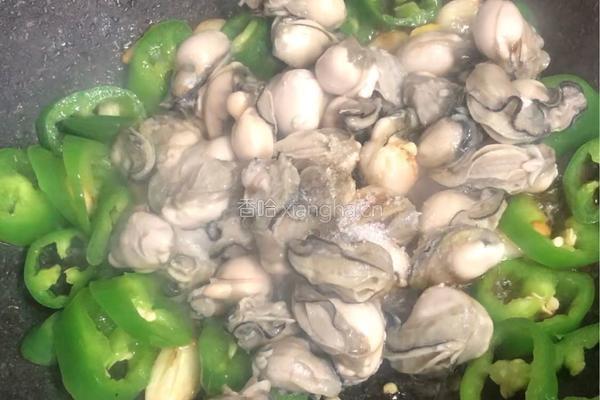 辣椒炒生蚝的做法图解5