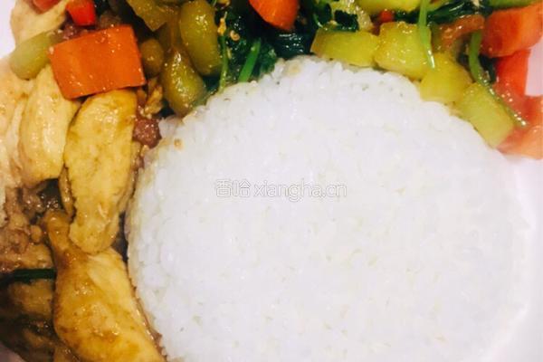 鸡肉蔬菜烩饭的做法图解5