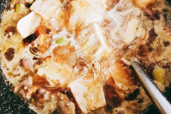 白菜炖冻豆腐的做法图解6