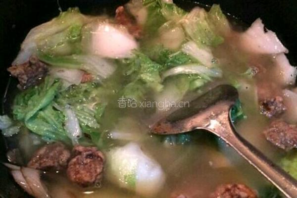 手撕白菜炖酥肉的做法图解6
