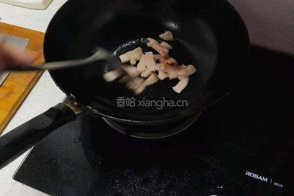 肉炒马蜂菜的做法图解2