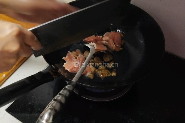 肉炒马蜂菜的做法图解4