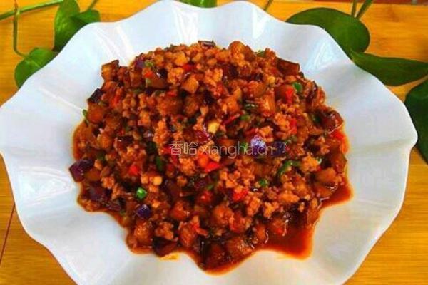 茄丁土豆泥配肉丁的做法图解9